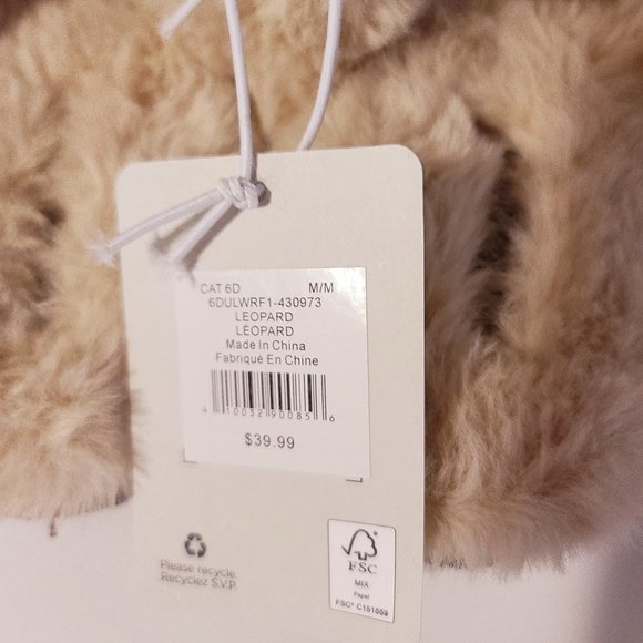 NWT Suede Faux Fur Mule Slippers - Size Medium - Picture 6 of 6